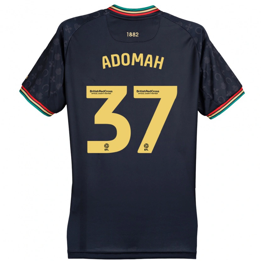 Danxen Bambino Maglia Albert Adomah #37 Blu Navy Scuro Kit Gara Away 2024/25 Maglietta