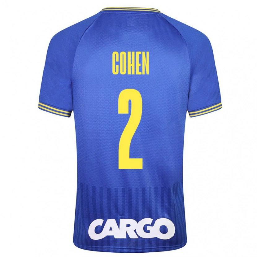Danxen Bambino Maglia Avishay Cohen #2 Bianco Kit Gara Away 2024/25 Maglietta