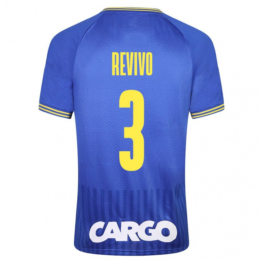 Danxen Bambino Maglia Roy Revivo #3 Bianco Kit Gara Away 2024/25 Maglietta