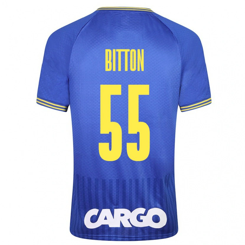 Danxen Bambino Maglia Nir Bitton #55 Bianco Kit Gara Away 2024/25 Maglietta