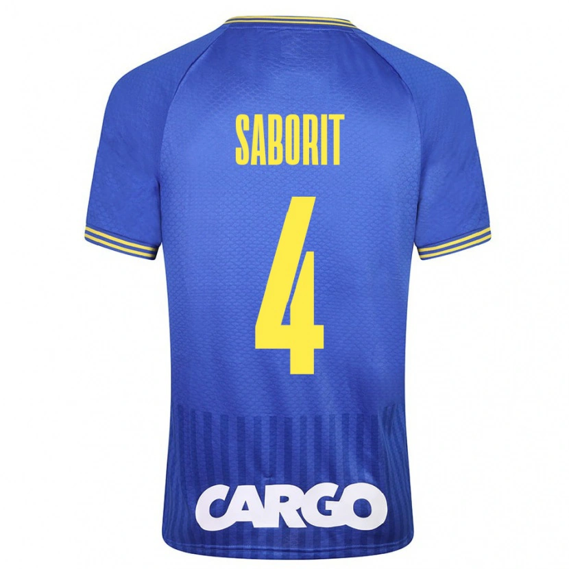 Danxen Bambino Maglia Enric Saborit #4 Bianco Kit Gara Away 2024/25 Maglietta