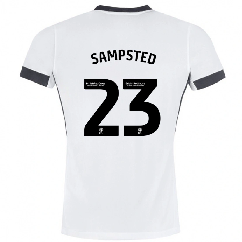 Danxen Bambino Maglia Alfons Sampsted #23 Bianco Nero Kit Gara Away 2024/25 Maglietta