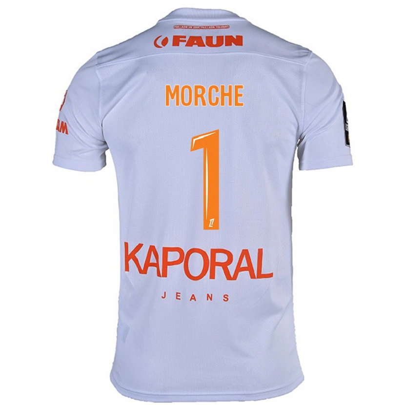 Danxen Bambino Maglia Cosette Morché #1 Bianco Kit Gara Away 2024/25 Maglietta