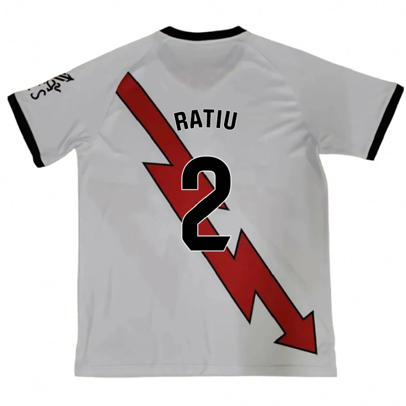 Danxen Bambino Maglia Andrei Rațiu #2 Rosso Kit Gara Away 2024/25 Maglietta