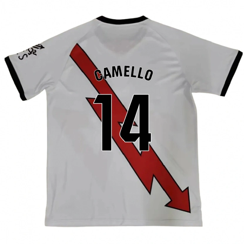 Danxen Bambino Maglia Sergio Camello #14 Rosso Kit Gara Away 2024/25 Maglietta