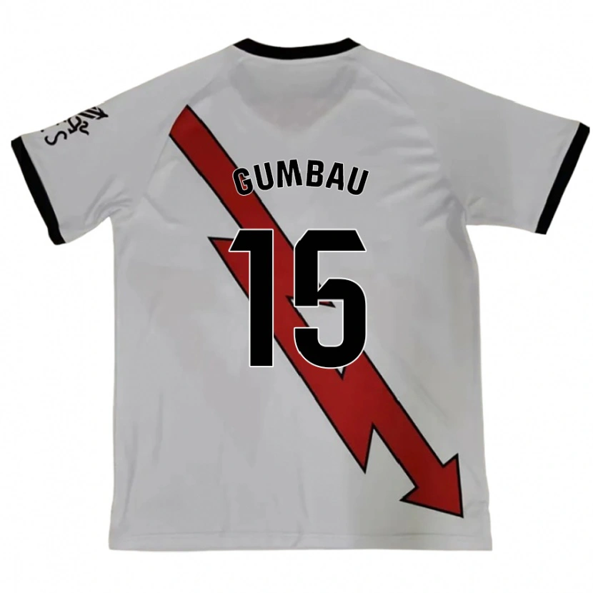 Danxen Bambino Maglia Gerard Gumbau #15 Rosso Kit Gara Away 2024/25 Maglietta