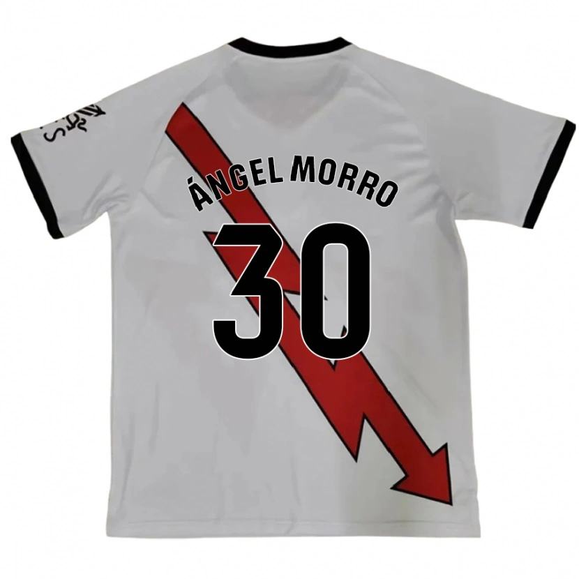 Danxen Bambino Maglia Miguel Ángel Morro #30 Rosso Kit Gara Away 2024/25 Maglietta