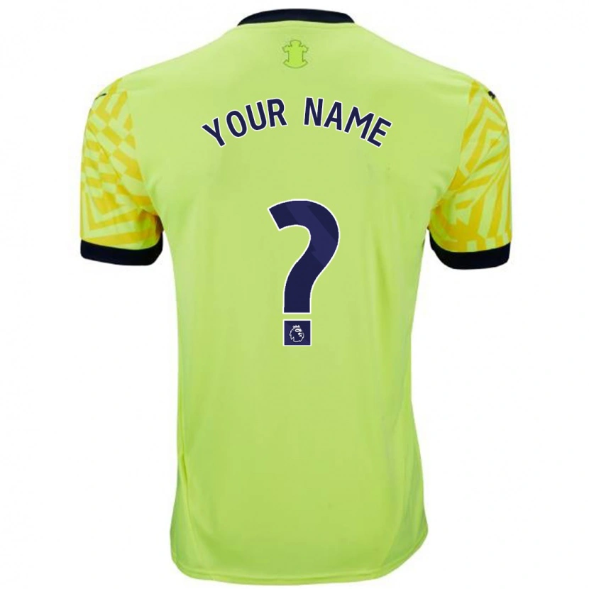 Danxen Bambino Maglia Il Tuo Nome #0 Giallo Kit Gara Away 2024/25 Maglietta