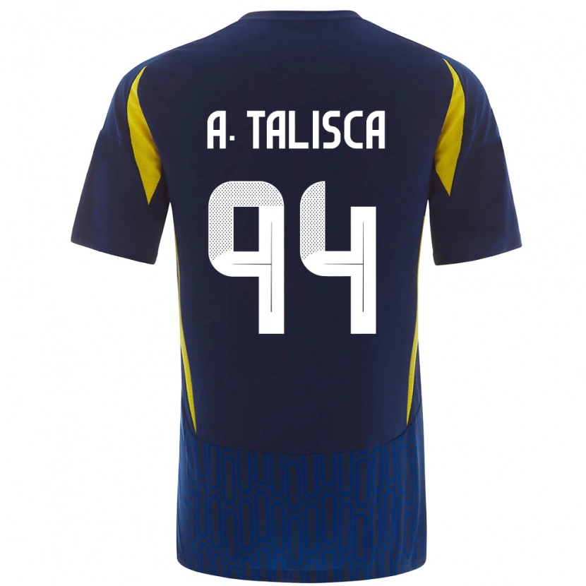 Danxen Bambino Maglia Talisca #94 Blu Giallo Kit Gara Away 2024/25 Maglietta