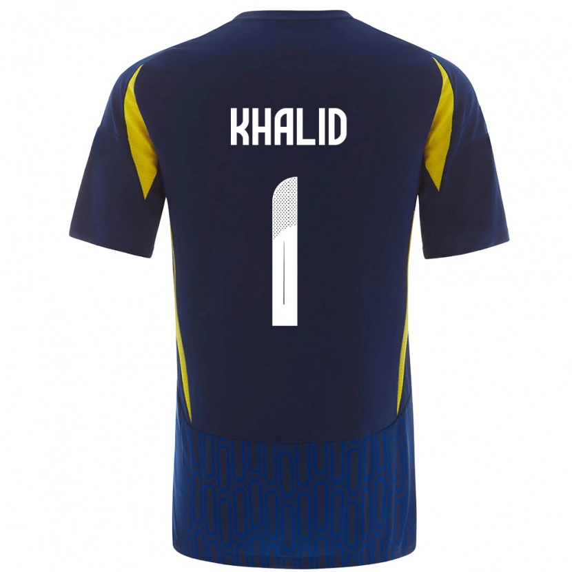 Danxen Bambino Maglia Sara Khalid #1 Blu Giallo Kit Gara Away 2024/25 Maglietta