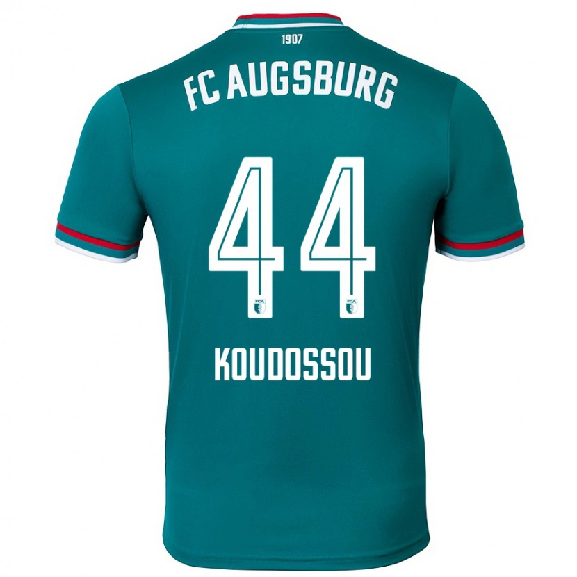 Danxen Bambino Maglia Henri Koudossou #44 Verde Scuro Kit Gara Away 2024/25 Maglietta