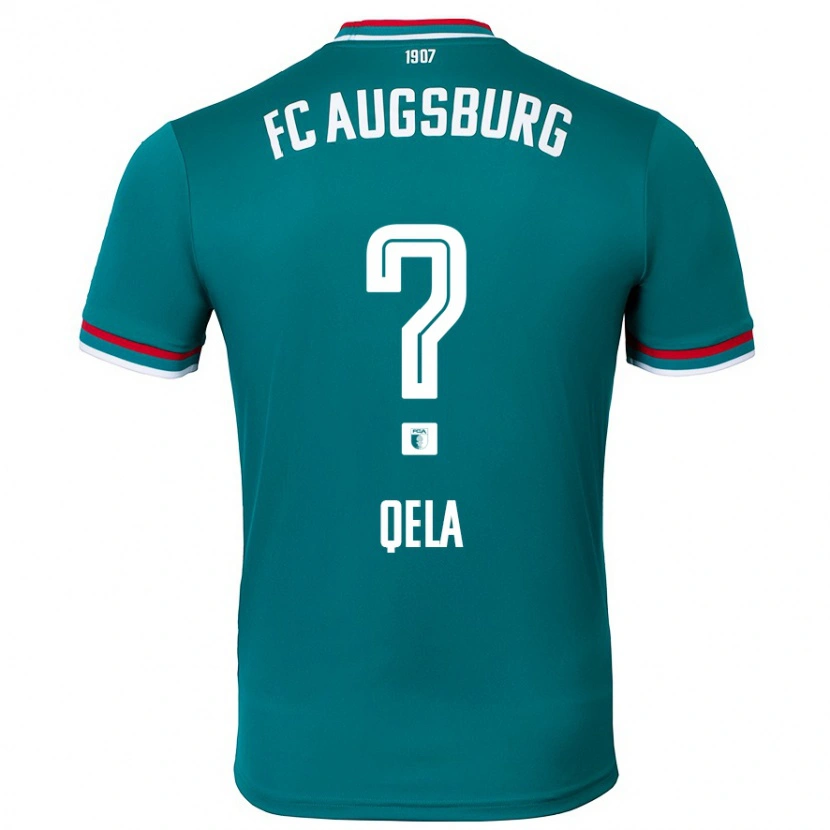 Danxen Bambino Maglia Arlind Qela #0 Verde Scuro Kit Gara Away 2024/25 Maglietta