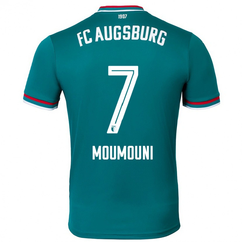 Danxen Bambino Maglia Faris Moumouni #7 Verde Scuro Kit Gara Away 2024/25 Maglietta