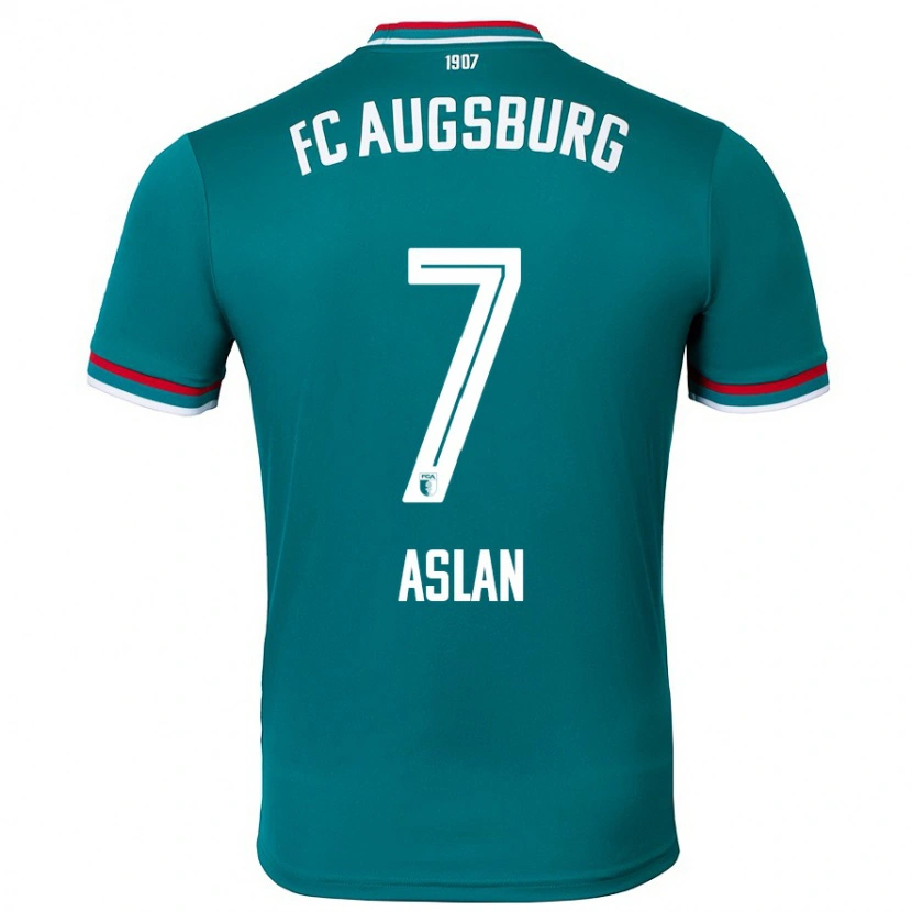 Danxen Bambino Maglia Berkay Aslan #7 Verde Scuro Kit Gara Away 2024/25 Maglietta