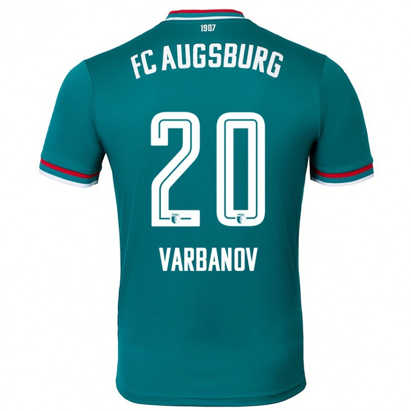 Danxen Bambino Maglia Svetoslav Varbanov #20 Verde Scuro Kit Gara Away 2024/25 Maglietta