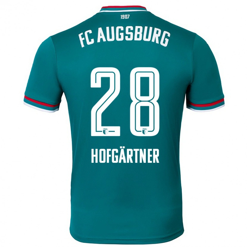 Danxen Bambino Maglia Hendrik Hofgärtner #28 Verde Scuro Kit Gara Away 2024/25 Maglietta