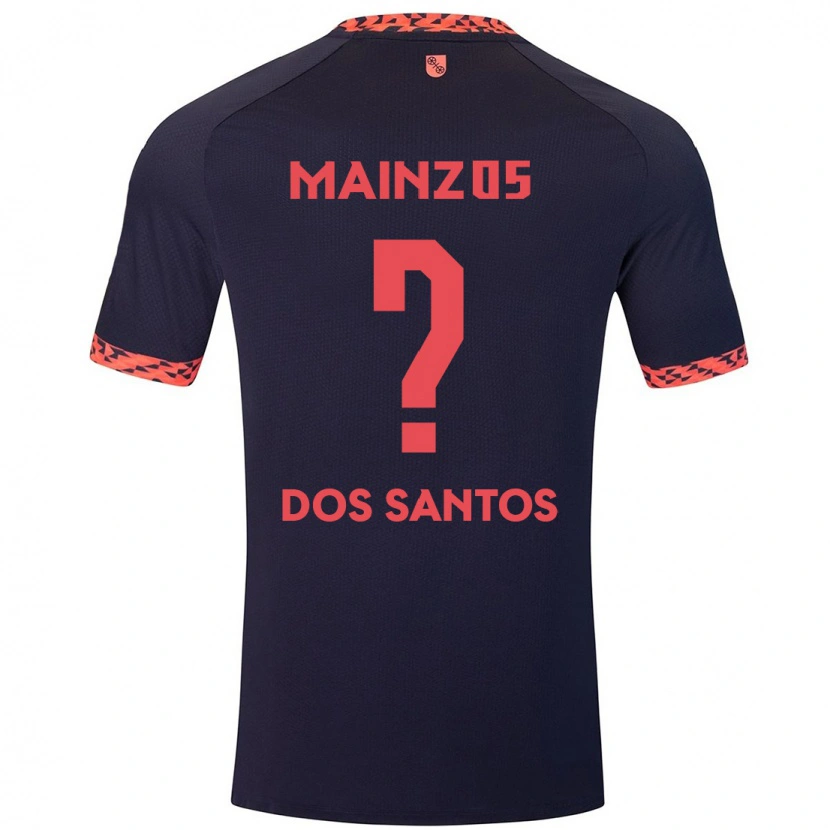 Danxen Bambino Maglia Alexandre Tavares Dos Santos #0 Blu Corallo Rosso Kit Gara Away 2024/25 Maglietta