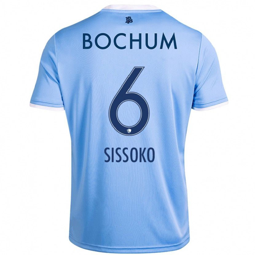 Danxen Bambino Maglia Ibrahima Sissoko #6 Azzurro Cielo Kit Gara Away 2024/25 Maglietta