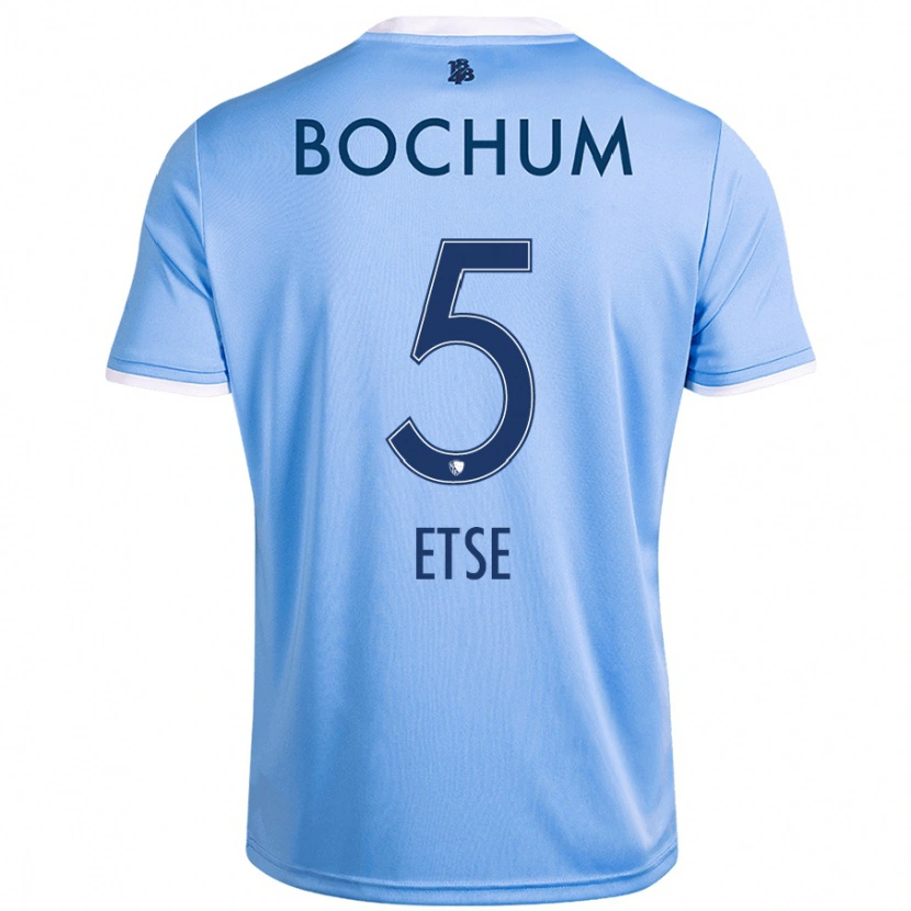 Danxen Bambino Maglia Julian Etse #5 Azzurro Cielo Kit Gara Away 2024/25 Maglietta