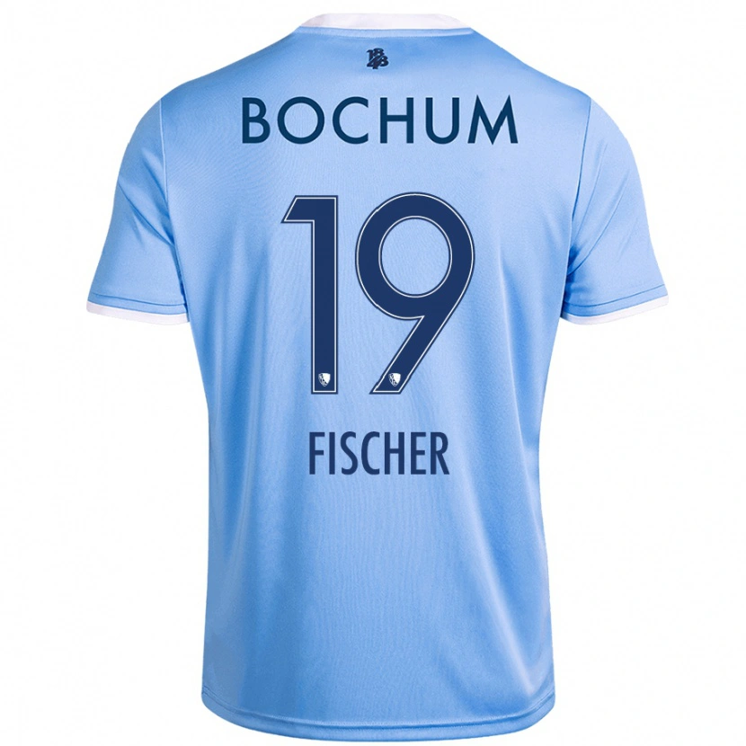 Danxen Bambino Maglia Desmond Fischer #19 Azzurro Cielo Kit Gara Away 2024/25 Maglietta