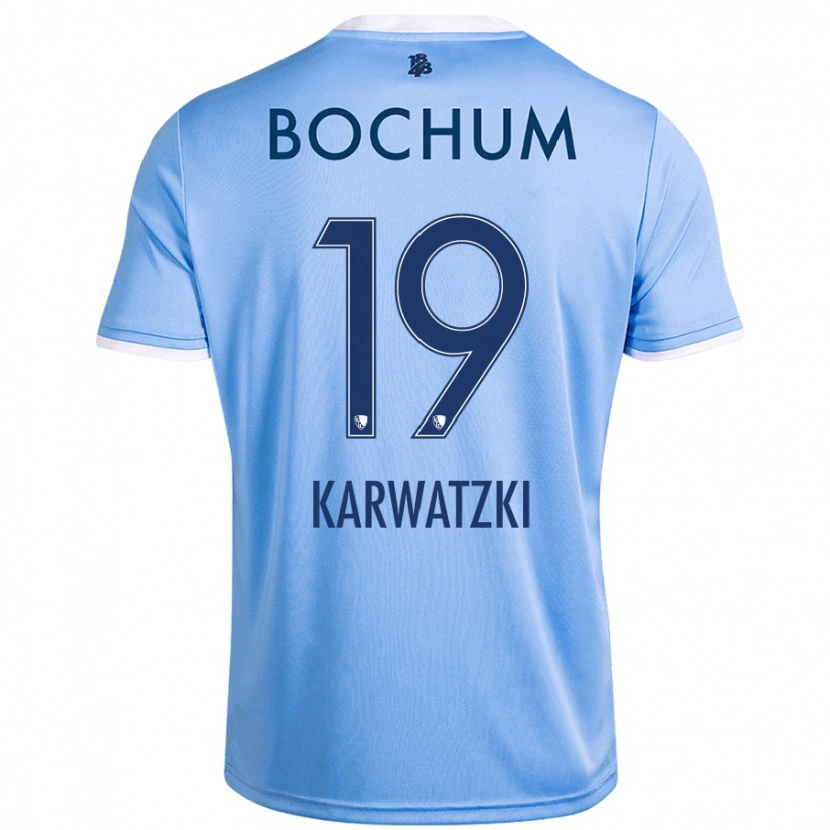 Danxen Bambino Maglia Lucy Karwatzki #19 Azzurro Cielo Kit Gara Away 2024/25 Maglietta