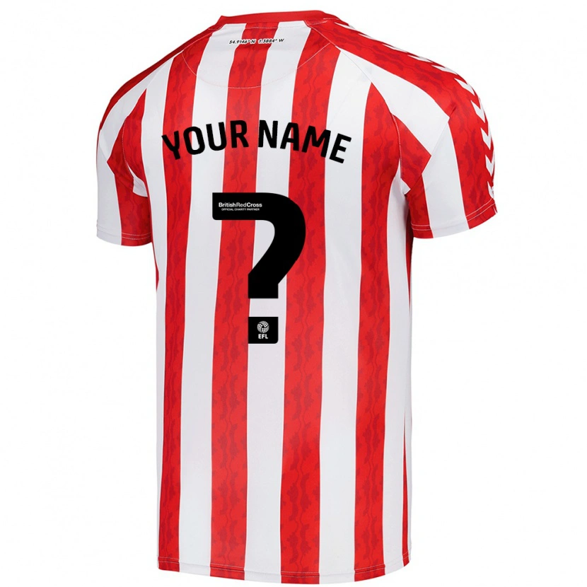 Danxen Uomo Maglia Il Tuo Nome #0 Rosso Bianco Kit Gara Home 2024/25 Maglietta