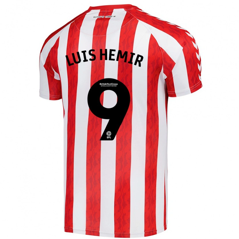 Danxen Uomo Maglia Luís Semedo #9 Rosso Bianco Kit Gara Home 2024/25 Maglietta