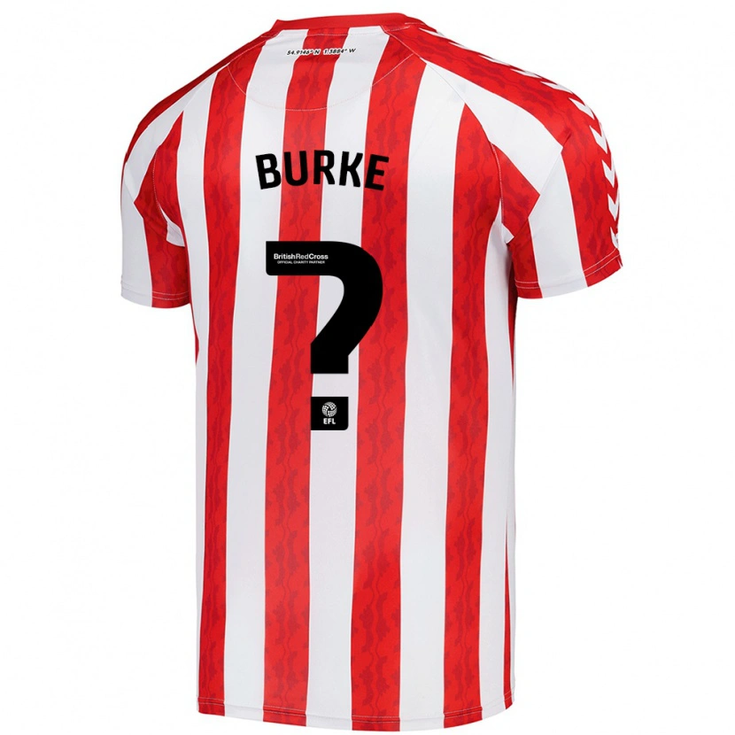 Danxen Uomo Maglia Marshall Burke #0 Rosso Bianco Kit Gara Home 2024/25 Maglietta