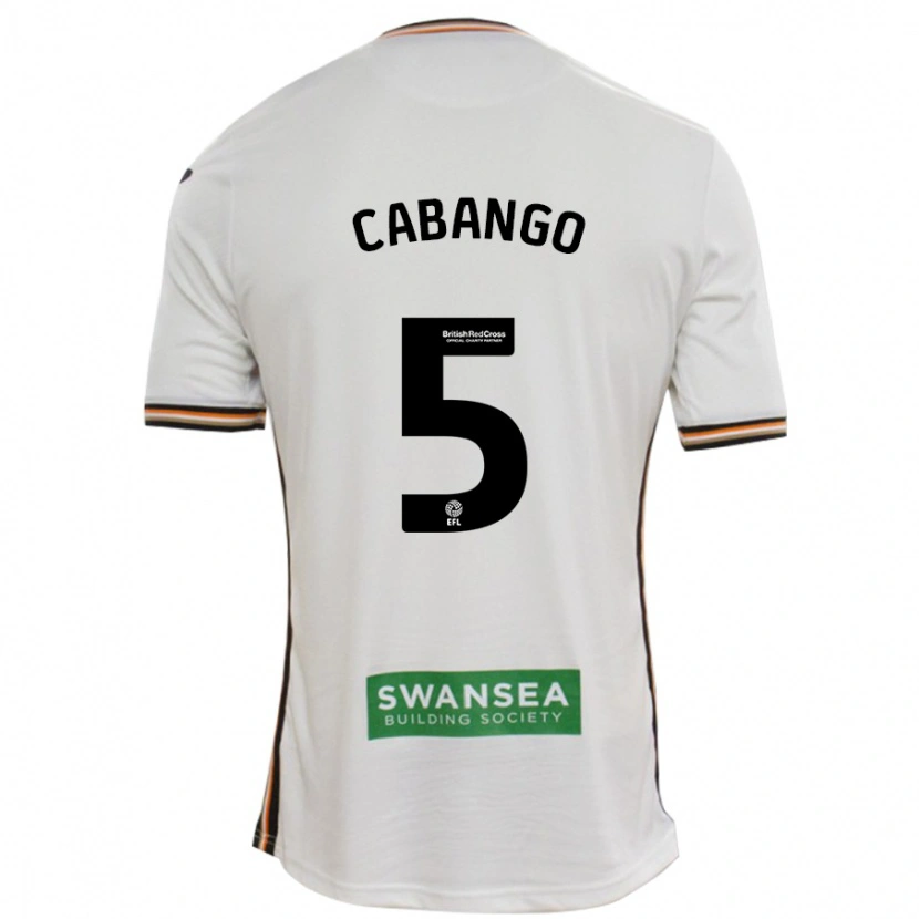 Danxen Uomo Maglia Ben Cabango #5 Bianco Kit Gara Home 2024/25 Maglietta