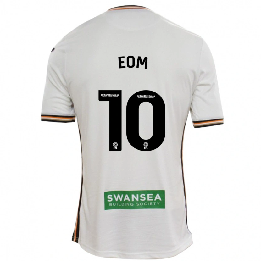 Danxen Uomo Maglia Ji-Sung Eom #10 Bianco Kit Gara Home 2024/25 Maglietta