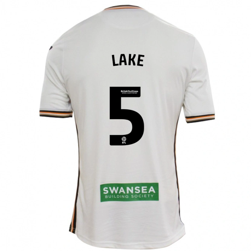 Danxen Uomo Maglia Ellie Lake #5 Bianco Kit Gara Home 2024/25 Maglietta