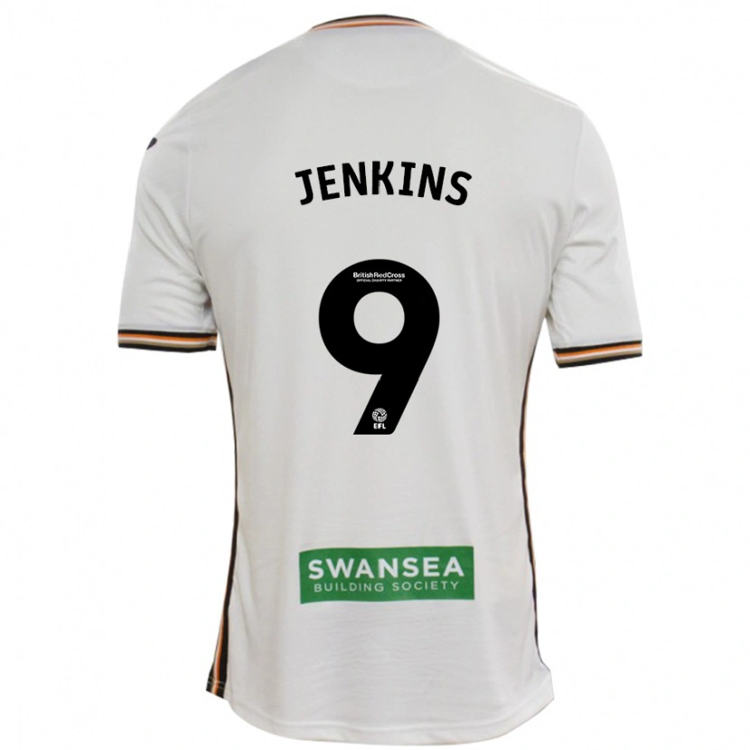 Danxen Uomo Maglia Nieve Jenkins #9 Bianco Kit Gara Home 2024/25 Maglietta