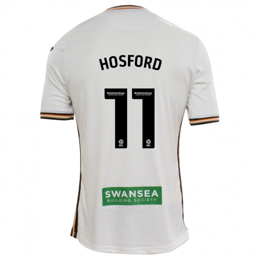 Danxen Uomo Maglia Katy Hosford #11 Bianco Kit Gara Home 2024/25 Maglietta
