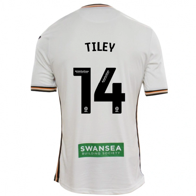 Danxen Uomo Maglia Chloe Tiley #14 Bianco Kit Gara Home 2024/25 Maglietta