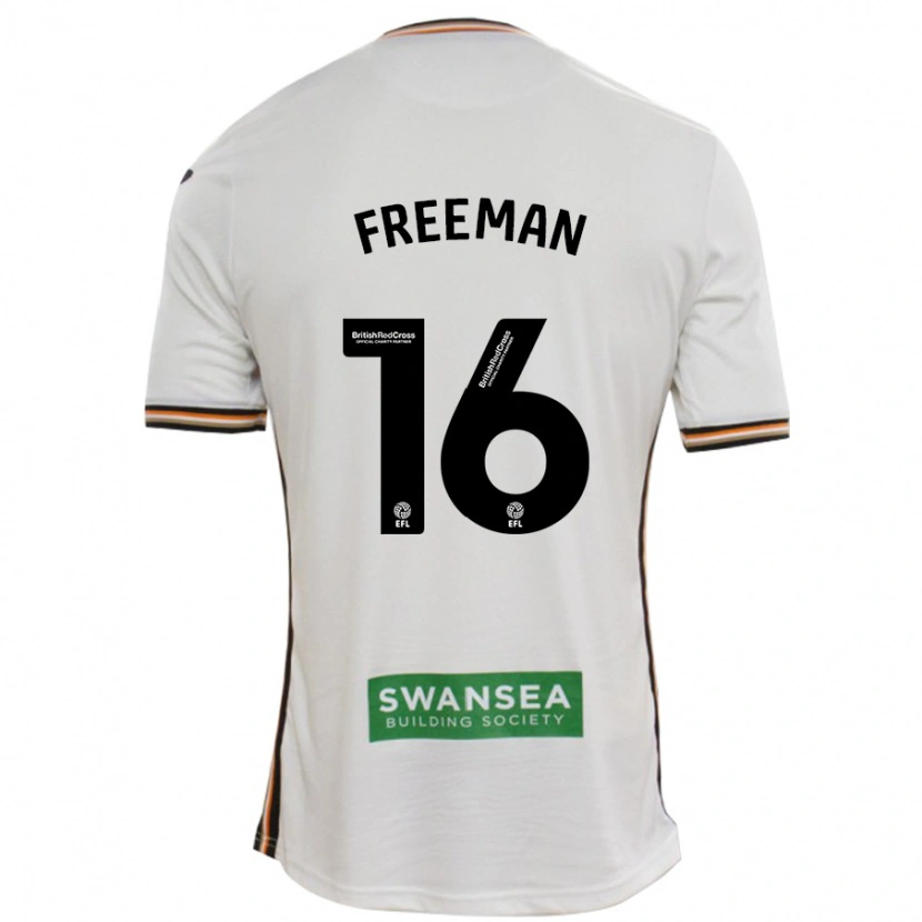 Danxen Uomo Maglia Emily Freeman #16 Bianco Kit Gara Home 2024/25 Maglietta