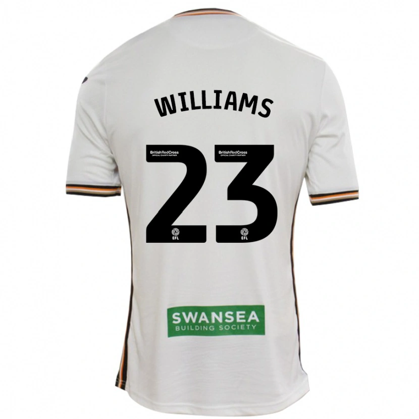 Danxen Uomo Maglia Jessica Williams #23 Bianco Kit Gara Home 2024/25 Maglietta