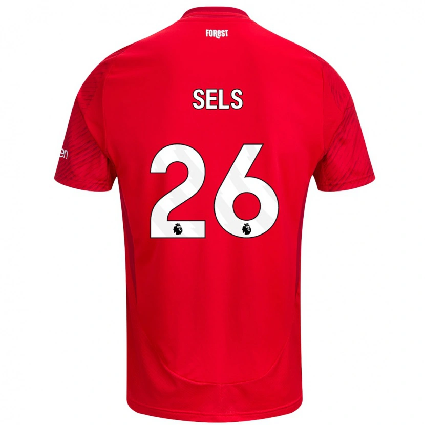 Danxen Uomo Maglia Matz Sels #26 Rosso Bianco Kit Gara Home 2024/25 Maglietta