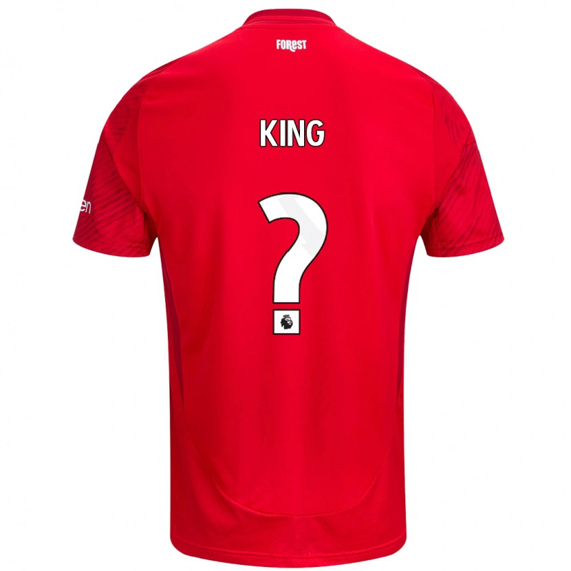 Danxen Uomo Maglia Leo King #0 Rosso Bianco Kit Gara Home 2024/25 Maglietta