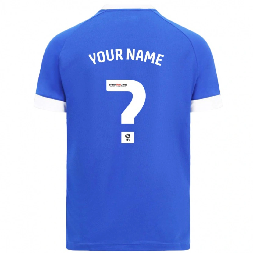Danxen Uomo Maglia Il Tuo Nome #0 Azzurro Kit Gara Home 2024/25 Maglietta
