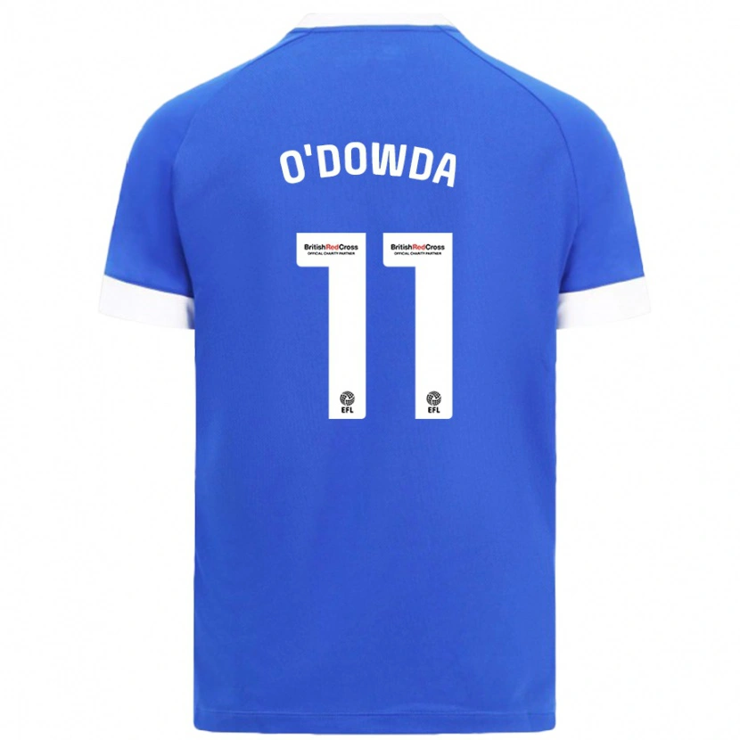 Danxen Uomo Maglia Callum O'dowda #11 Azzurro Kit Gara Home 2024/25 Maglietta