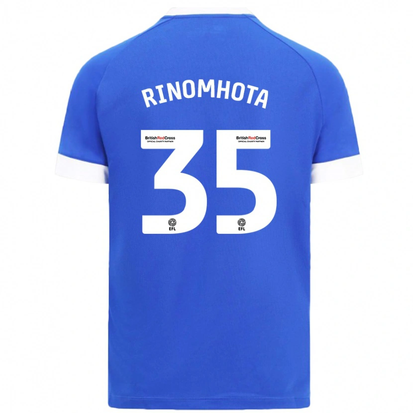 Danxen Uomo Maglia Andy Rinomhota #35 Azzurro Kit Gara Home 2024/25 Maglietta