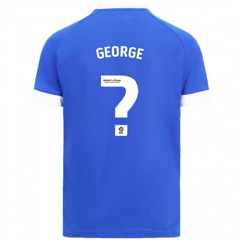 Danxen Uomo Maglia Trey George #0 Azzurro Kit Gara Home 2024/25 Maglietta