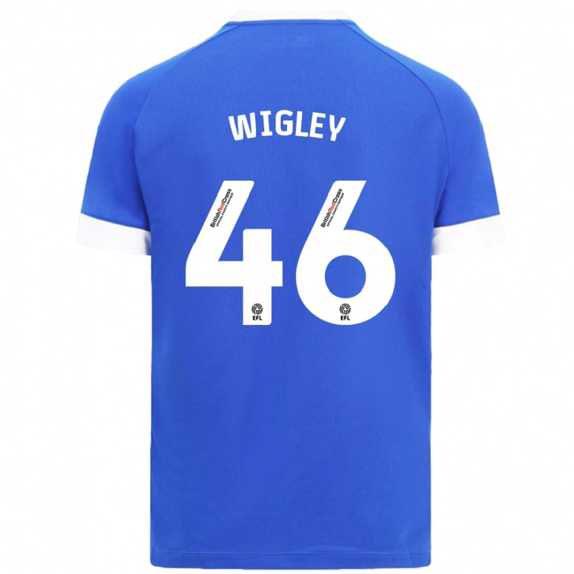 Danxen Uomo Maglia Morgan Wigley #46 Azzurro Kit Gara Home 2024/25 Maglietta