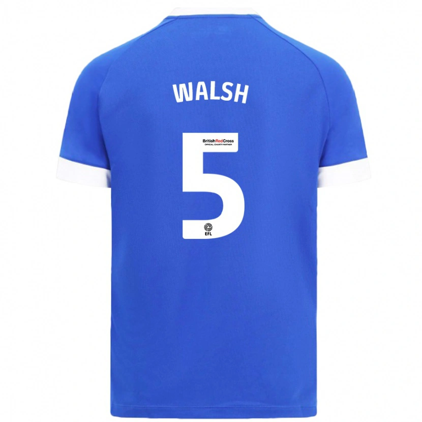 Danxen Uomo Maglia Siobhan Walsh #5 Azzurro Kit Gara Home 2024/25 Maglietta