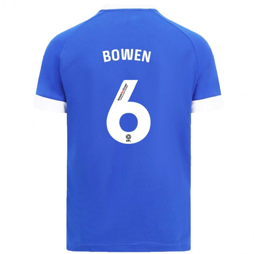 Danxen Uomo Maglia Megan Bowen #6 Azzurro Kit Gara Home 2024/25 Maglietta