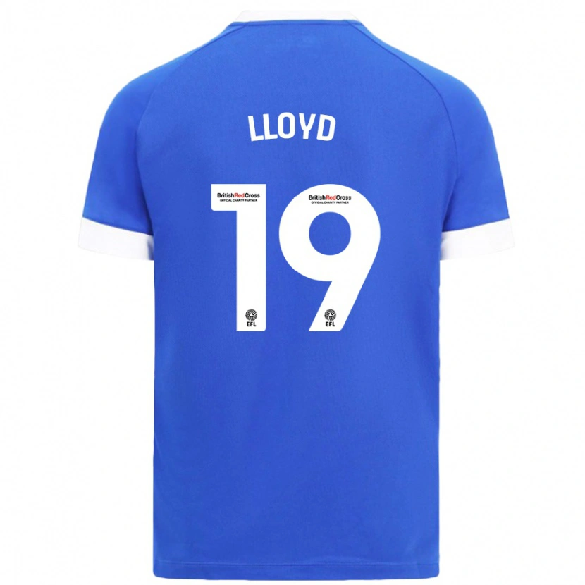 Danxen Uomo Maglia Madison Lloyd #19 Azzurro Kit Gara Home 2024/25 Maglietta