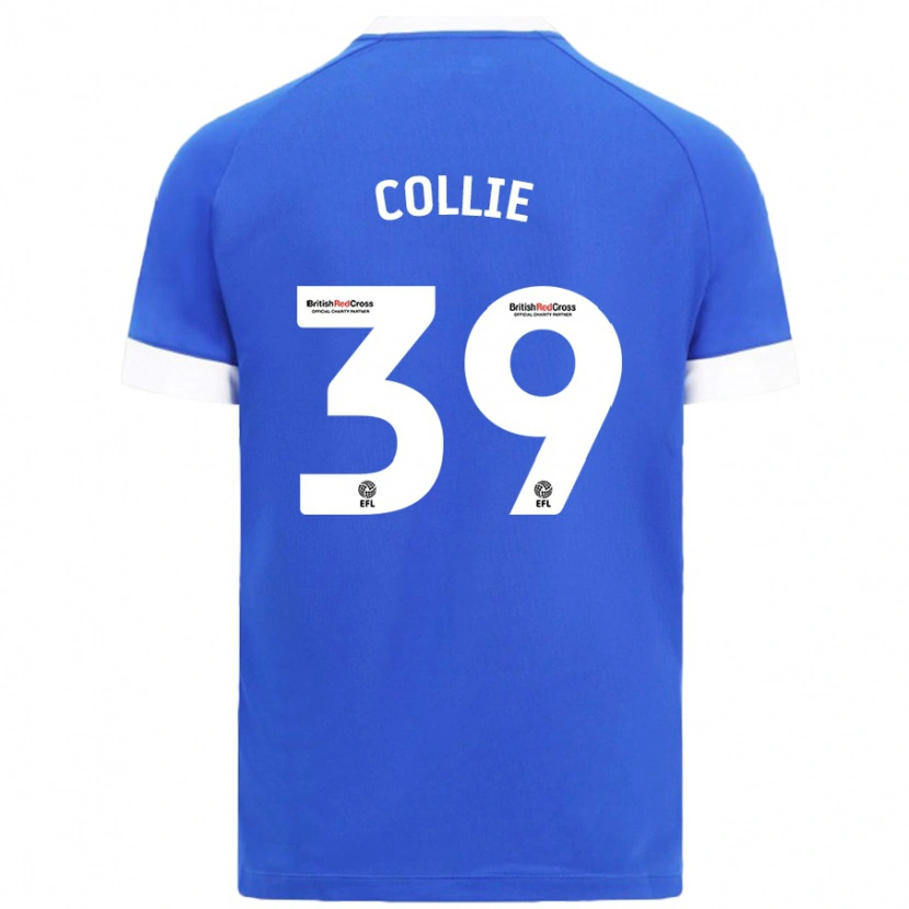 Danxen Uomo Maglia Eliza Collie #39 Azzurro Kit Gara Home 2024/25 Maglietta