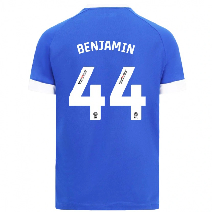 Danxen Uomo Maglia Xavier Benjamin #44 Azzurro Kit Gara Home 2024/25 Maglietta