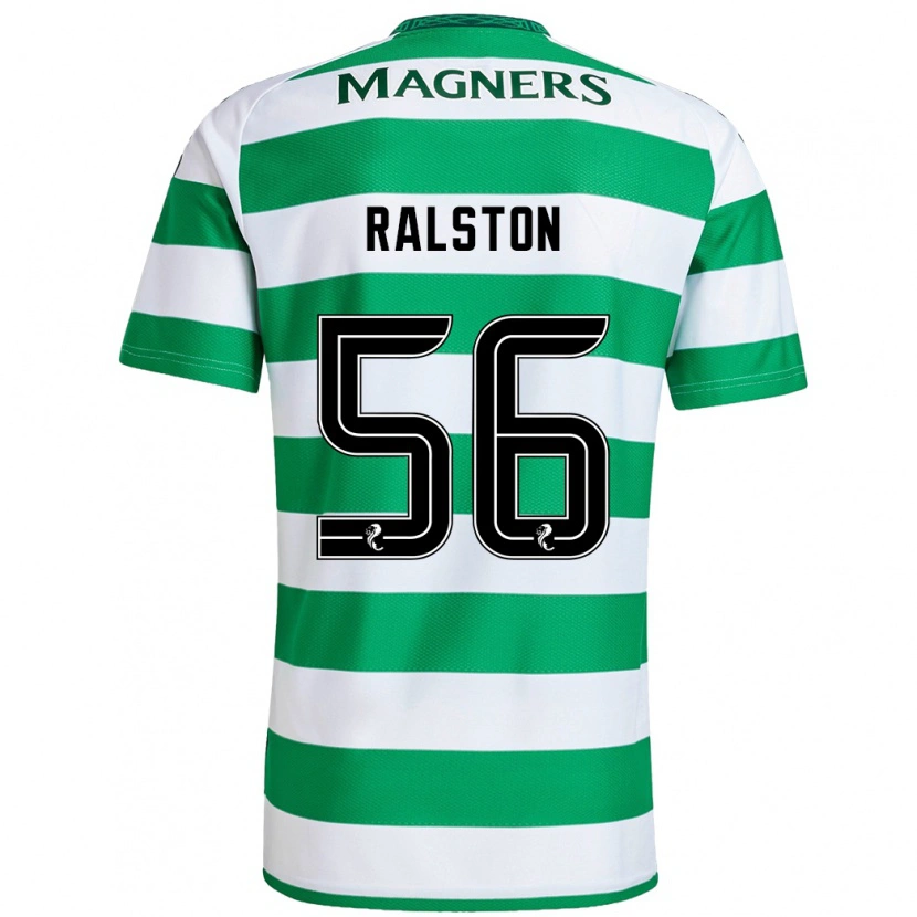 Danxen Uomo Maglia Anthony Ralston #56 Verde Bianco Kit Gara Home 2024/25 Maglietta