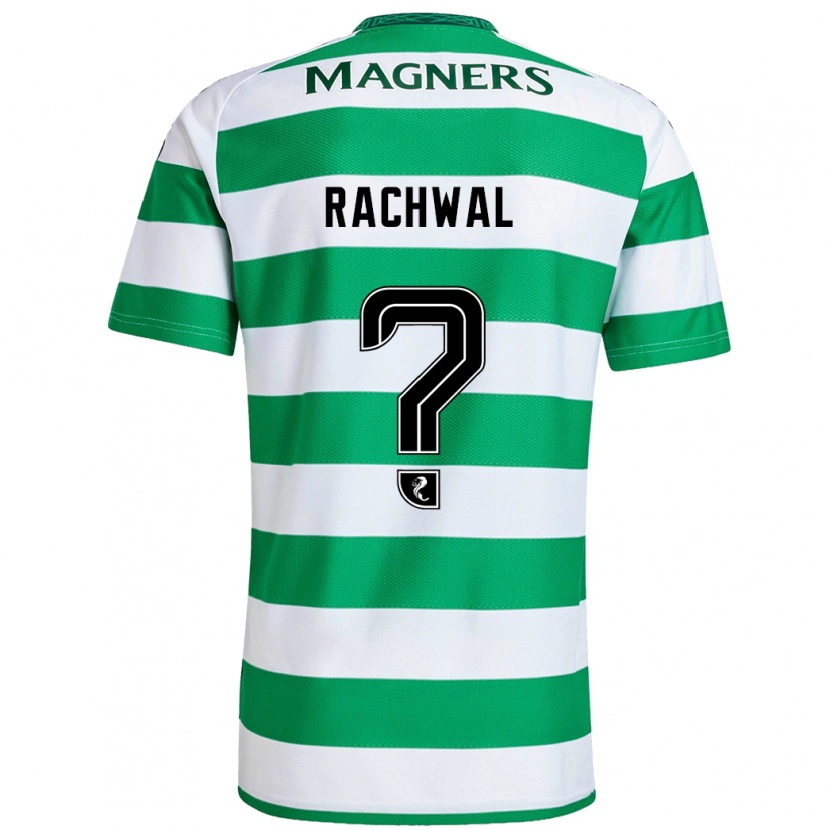 Danxen Uomo Maglia Robert Rachwal #0 Verde Bianco Kit Gara Home 2024/25 Maglietta